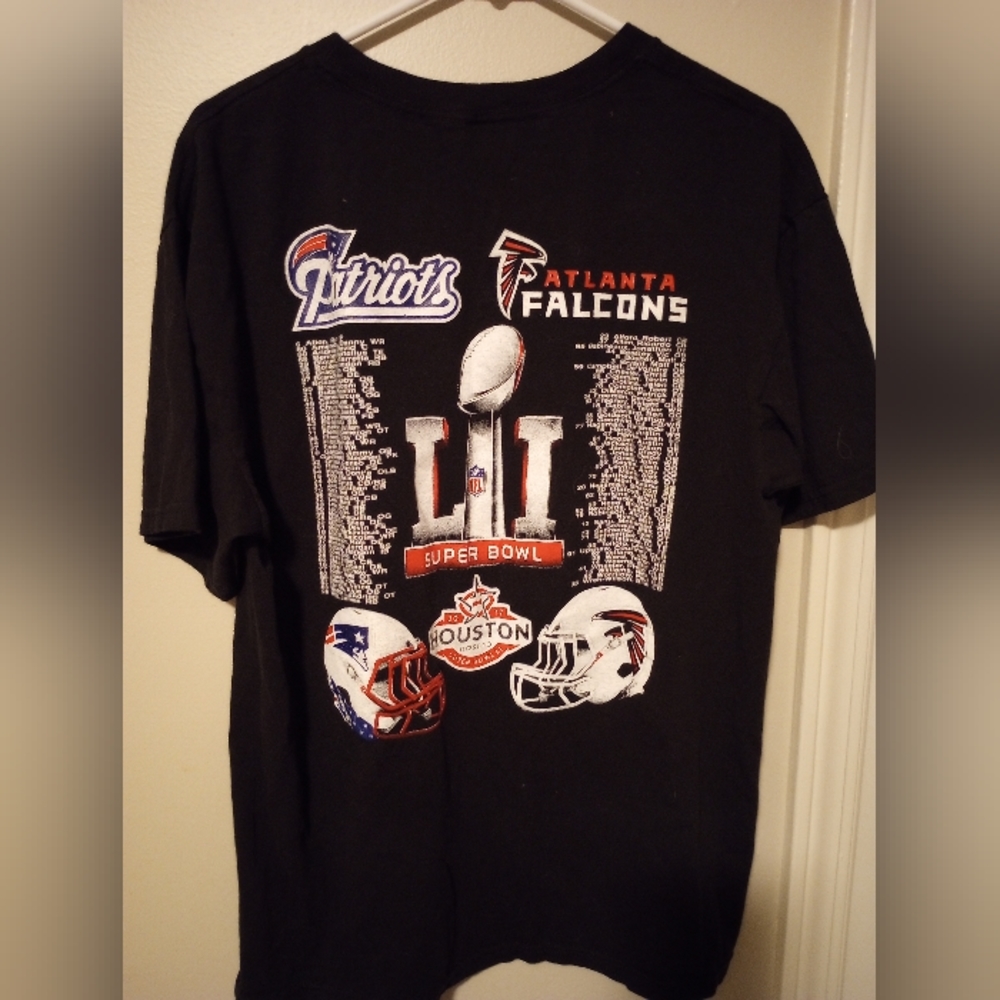 New England Patriots Atlanta Falcons Superbowl LI 2017 tee - Picture 4 of 6